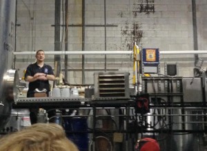 Chad sharing the joy of beer on the tour
