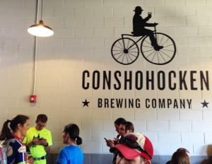 Cyclists old and new at Conshohocken Brewing