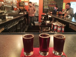 Flight of Belgian Strong Ales, conditioned differently